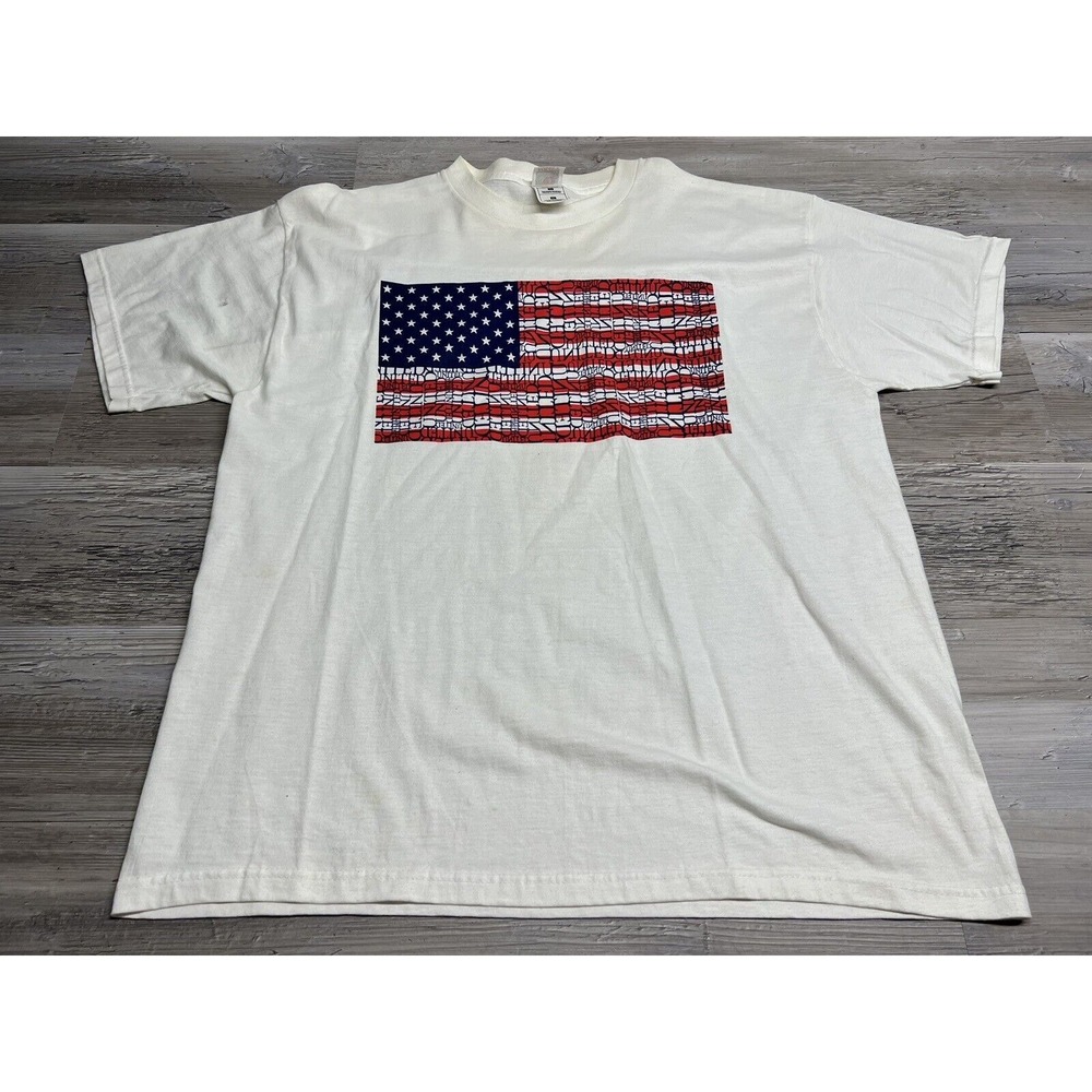 American Flag T-Shirt United Graphic Stars and Stripes Size XL - Picture 1 of 7